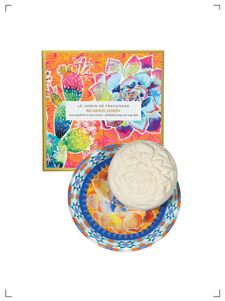 Fragonard LE JARDIN DE FRAGONARD BIGARADE JASMIN SAVON & PORTE SAVON, ビガラード ジャスマン ソープ＆ソープトレイセット フラゴナール