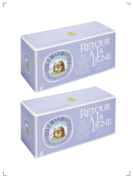 Les 2 marmottes RETOUR A LA LIGNE, ルトゥール ア ラ リーニュ レ ドゥ マルモット