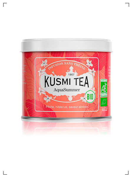 Kusmi Tea AQUASUMMER BIO BOITE EN METAL, アクアサマー メタル缶入り クスミティ