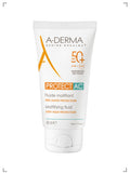 A-Derma PROTECT AC FLUIDE MATIFIANT TRES HAUTE PROTECTION SPF50+, プロテクトAC マティファイングフルイド ベリーハイ プロテクションSPF 50+ アデルマ