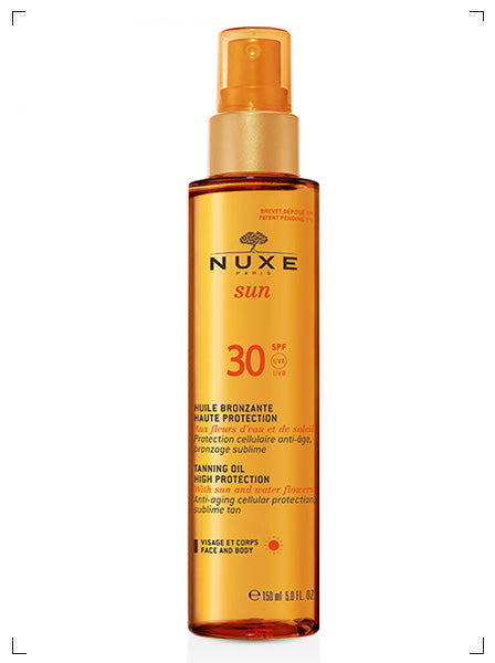Nuxe NUXE SUN HUILE BRONZANTE VISAGE ET CORPS SPF 30, ニュクス サン ハイプロテクション タンニングオイル フェイス＆ボディ SPF 30 ニュクス