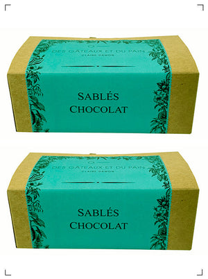 Des Gateaux et du Pain SABLES AU CHOCOLAT, サブレ チョコレート 2個セット デ ガトー エ デュ パン
