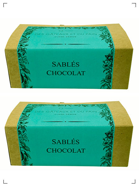 Des Gateaux et du Pain SABLES AU CHOCOLAT, サブレ チョコレート 2個セット デ ガトー エ デュ パン