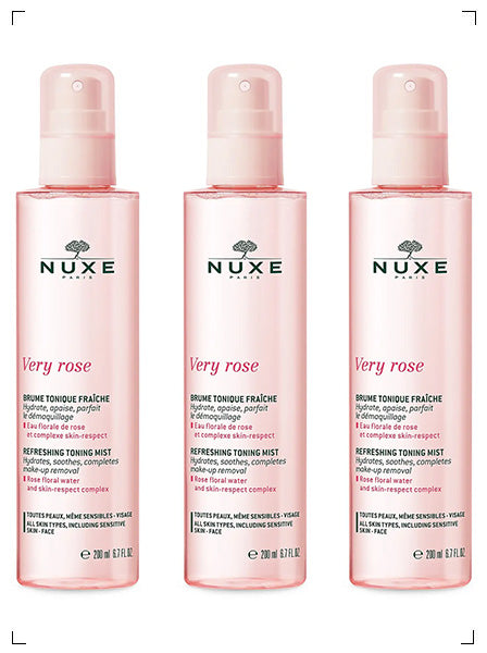 Nuxe VERY ROSE BRUME TONIQUE FRAICHE, ヴェリィローズ フレッシュトニックミスト 3本セット ニュクス