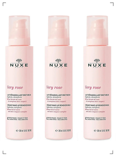 Nuxe VERY ROSE LAIT DEMAQUILLANT ONCTUEUX, ヴェリィローズ クレンジングミルク 3本セット ニュクス