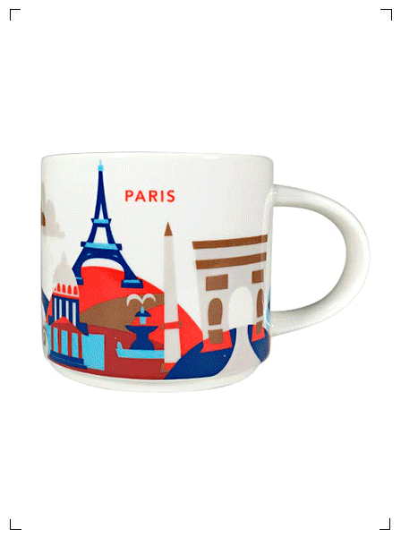 Starbucks Coffee YOU ARE HERE COLLECTION MUG PARIS, YOU ARE HERE COLLECTION マグカップ パリ スターバックス コーヒー