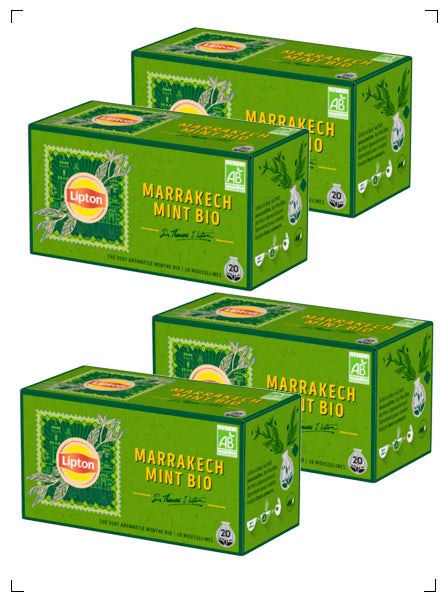 Lipton THE VERT MARRAKECH MOUSSELINE, オーガニック マラケッシュ ミントティー 4箱セット リプトン