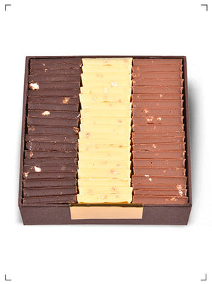 Roy Chocolatier PETITS CARRES CHOCOLAT 3SAVEURS AU CHOIX, プチ キャレ ショコラ 3種セット ロワ ショコラティエ