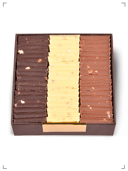 Roy Chocolatier PETITS CARRES CHOCOLAT 3SAVEURS AU CHOIX, プチ キャレ ショコラ 3種セット ロワ ショコラティエ