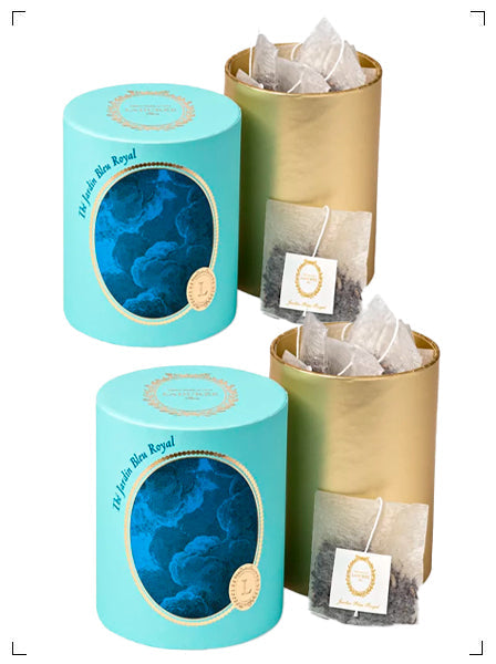 Laduree THE EN SACHET MOUSSELINE JARDIN BLEU ROYAL, 紅茶 ティーバッグ ジャルダンブルーロワイヤル 2箱セット ラデュレ