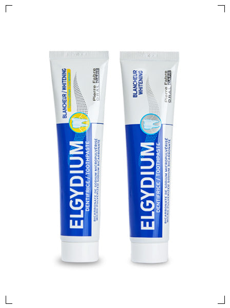 Elgydium WHITENING TOOTHPASTE ET CITRON, ホワイトニング トゥースペースト ＆ レモン味 2個セット エルギディウム