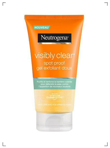Neutrogena VISIBLY CLEAR SPOT PROOF GEL EXFOLIANT DOUX, クレンジングジェル スポットプルーフ ニュートロジーナ