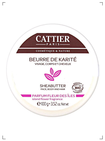 Cattier BEURRE DE KARITE PARFUM FLEUR DES ILES, シアバター 島の花の香り カティエ