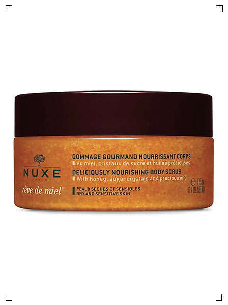 Nuxe REVE DE MIEL GOMMAGE GOURMAND NOURRISSANT CORPS, レーブドミエル デリシャス ボディ スクラブ ニュクス