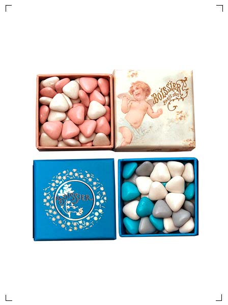 Boissier DRAGEES PETITS COEURS CHOCOLAT, ドラジェ プチクール ショコラ 2個セット ボワシエ