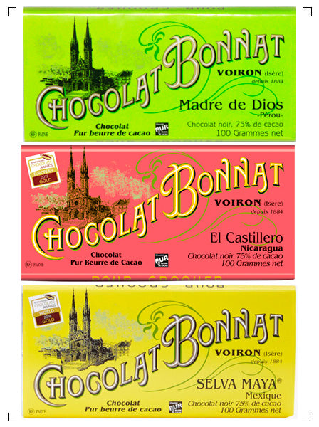 Bonnat TABLETTE CHOCOLAT, タブレット 3枚セット ボナ