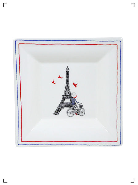 Gien CA C'EST PARIS ! PORTE-CARTES XL, サ セ パリ！ スクエアプレート XL ジアン