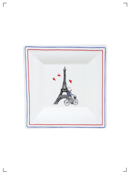 Gien CA C'EST PARIS ! GRAND PORTE-CARTES, サ セ パリ！ スクエアプレート グランド ジアン