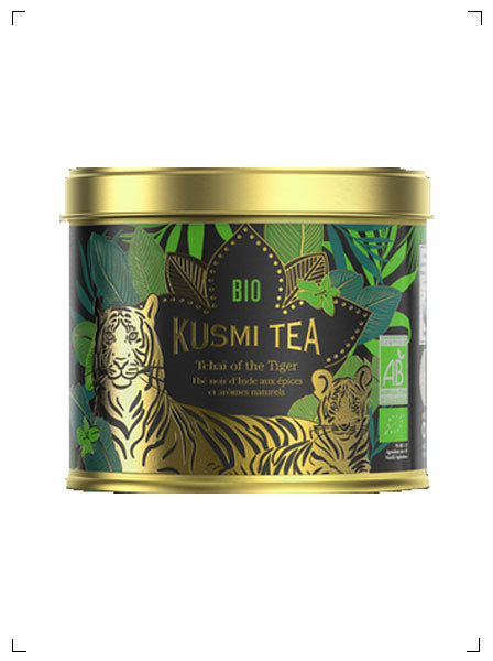 Kusmi Tea TCHAI OF THE TIGER BIO, チャイ オブ ザ タイガー BIO 缶入り クスミティ