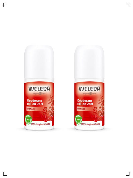 Weleda DEODORANT ROLL ON 24H GRENADE, デオドラント ロールオン 24h ザクロ 2個セット ヴェレダ