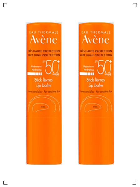 Avene STICK LEVRES SPF 50+, リップスティック SPF 50+ 2本セット アベンヌ
