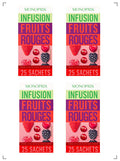 Monoprix INFUSION GOUT FRUITS ROUGES 4PIECES, インフュージョン フリュイ ルージュ 4箱セット モノプリ