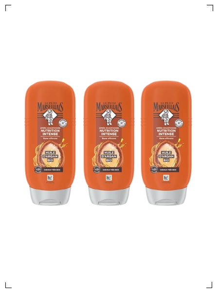 Le Petit Marseillais APRES SHAMPOOING NUTRITION INTENSE HUILE D'ARGAN, オーガニックコンディショナー アルガンオイル 3本セット ル プチ マルセイエ