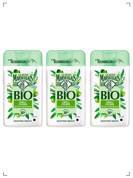 Le Petit Marseillais GEL DOUCHE BIO, オーガニック ボディソープ 3本セット ル プチ マルセイエ