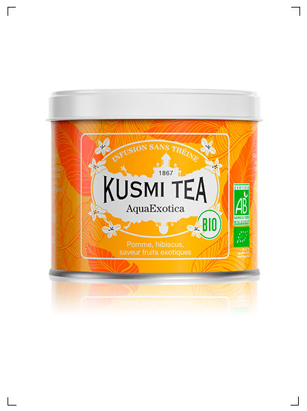 Kusmi Tea AQUAEXOTICA BIO BOITE METAL, アクアエグゾティカ 缶入り クスミティ