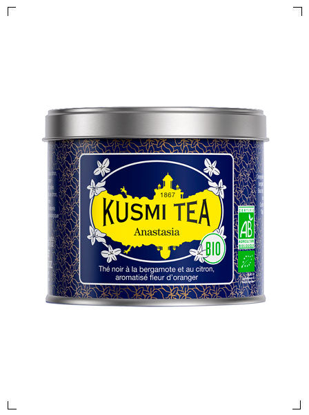 Kusmi Tea ANASTASIA BIO BOITE METAL, アナスタシア bio 缶入り クスミティ