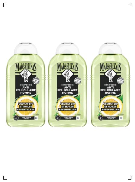 Le Petit Marseillais SHAMPOOING INFUSION ANTI-PELLICULAIRE  HUILES ESSENTIELLES & CEDRAT BIO, オーガニックシャンプー エッセンシャルオイル&セドラ  3本セット ル プチ マルセイエ