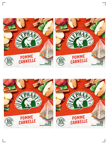 Elephant POMME CANNELLE, ポム キャネル ハーブティー 4箱セット エレファン