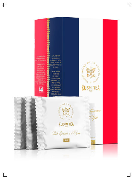 Kusmi Tea PETIT DEJEUNER A L'ELYSEE BOITE DE 24 SACHETS ENVELOPPES, プティデジュネ ア レリゼ ティーバッグ 24袋入り クスミティ