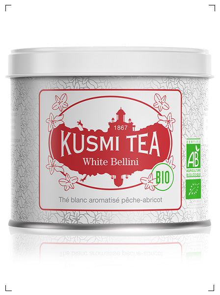 Kusmi Tea WHITE BELLINI BIO BOITE METAL, ホワイト ベリーニ 缶入り クスミティ
