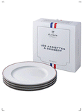 Elysee COFFRET DE 4 ASSIETTES A DESSERT DEGRENNE, デザートプレート 4枚セット ドグレン エリゼ
