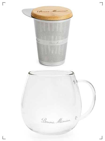 Bonne Maman TASSE ET FILTRE A INFUSION, ティーカップ ＆ ティーフィルター ボンヌママン