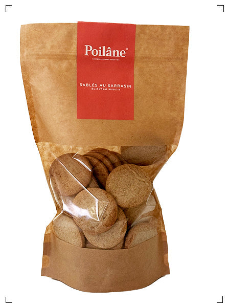 Poilane SABLES SARRASIN  SACHET, サラザンクッキー 300g 袋入り ポワラーヌ