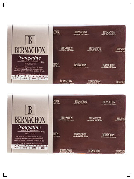 Bernachon 2 TABLETTES-NOIR NOUGATINE, ノワール ヌガティン ベルナシオン