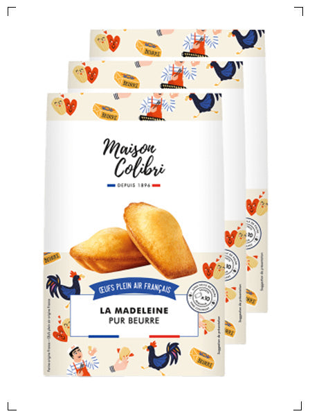 Maison Colibri LA MADELEINE PUR BEURRE, マドレーヌ ピュアバター 3袋セット メゾン コリブリ