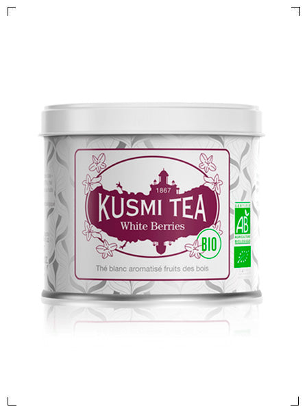 Kusmi Tea WHITE BERRIES BIO BOITE METAL, ホワイト ベリー 缶入り クスミティ