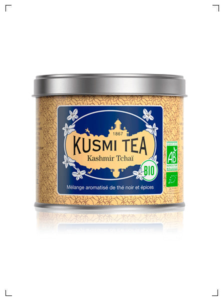 Kusmi Tea KASHMIR TCHAI BIO BOITE METAL, カシミール チャイ bio 缶入り クスミティ