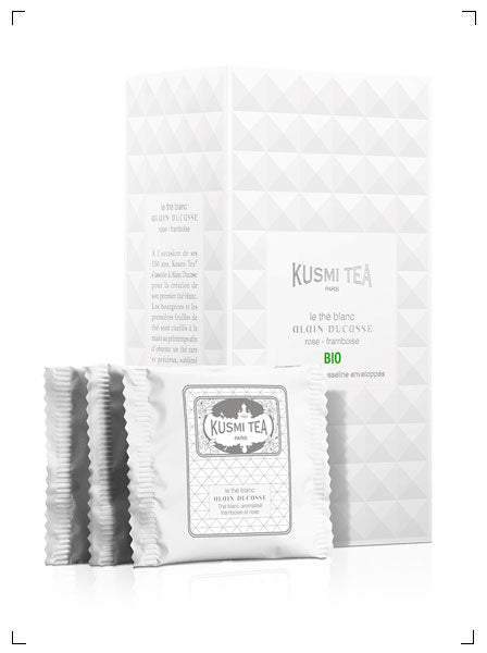 Kusmi Tea LE THE BLANC ALAIN DUCASSE BIO 24 SACHETS, テ ブラン アラン デュカス ビオ ティーバッグ  24袋 クスミティ