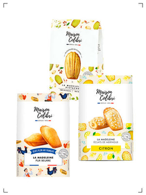Maison Colibri LA MADELEINE ASSORTIMENT, マドレーヌ 3種類食べ比べセット メゾン コリブリ