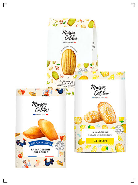 Maison Colibri LA MADELEINE ASSORTIMENT, マドレーヌ 3種類食べ比べセット メゾン コリブリ