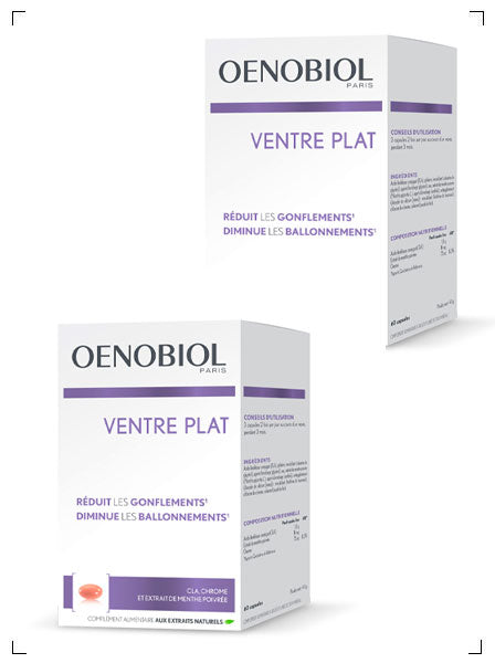 Oenobiol VENTRE PLAT 60CPS, ヴァントル プラ 60粒入り 2箱セット オエノビオル
