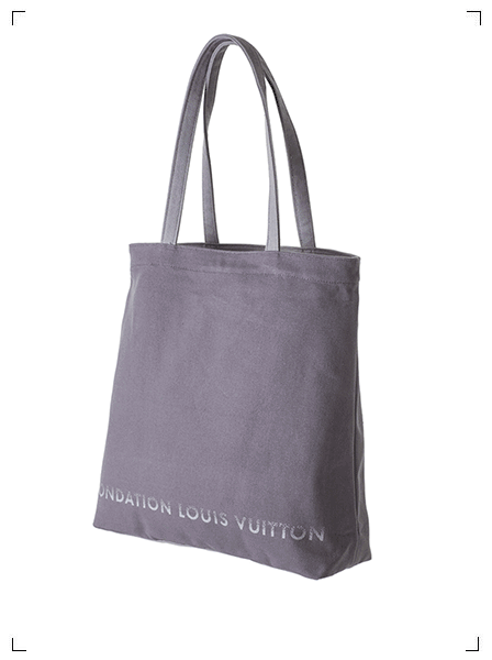 Fondation Louis Vuitton SAC EN TOILE GRIS ET SAC SHOPPING, トートバッグ グレーとショッピングバッグセット フォンダシオン ルイ・ヴィトン
