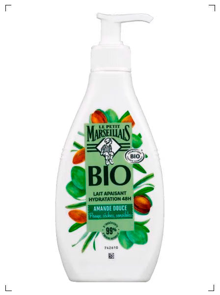 Le Petit Marseillais LAIT CORPS HYDRATANT BIO AMANDE DOUCE, オーガニックボディミルク スイートアーモンド ル プチ マルセイエ