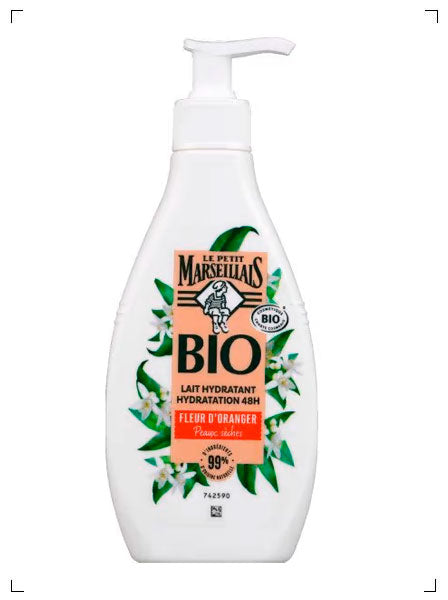 Le Petit Marseillais LAIT CORPS HYDRATANT BIO FLEUR D ORANGER, オーガニックボディミルク オレンジフラワー ル プチ マルセイエ