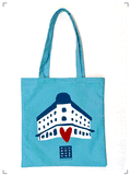 Le Bon Marche TOTE BAG 170 ANS BLUE, コットントートバッグ 170周年記念 ブルー ル ボン マルシェ
