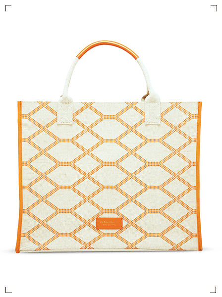 Le Bon Marche BON MARCHE CABAS ESCALATOR ORANGE, ボンマルシェ トートバッグ エスカレーター オレンジ ル ボン マルシェ
